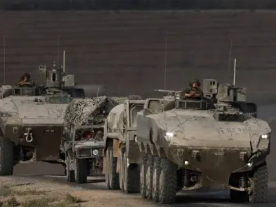 AN IDF convoy maneuvers on the Israeli side of the Gaza border last week. ‘I would suggest that this is our second war of independence, a test of our resolve to project and protect our sovereignty,’ says the writer. (credit: AMIR COHEN/REUTERS)