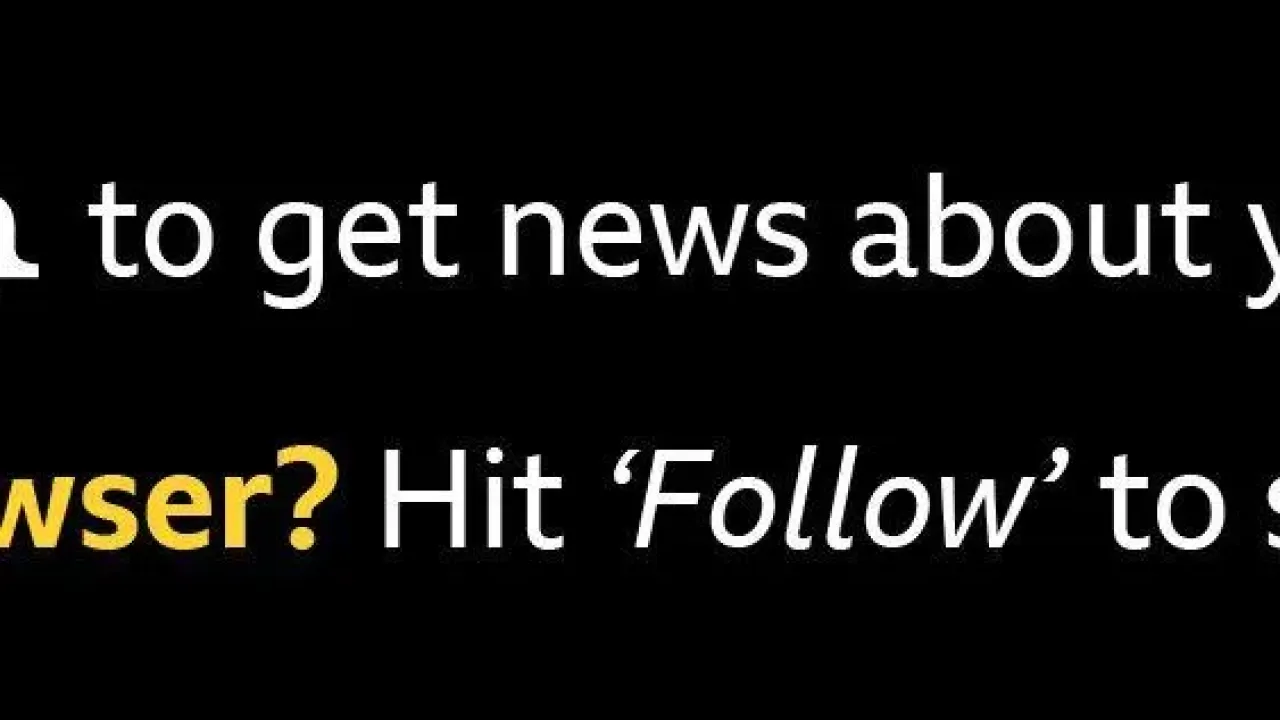 An image detailing how to follow your Premier League team on BBC Sport: &quot;On the app? Tap the bell icon to get news about your club sent to you. Signed in on a browser? Hit &#39;Follow&#39; to stay up to date.