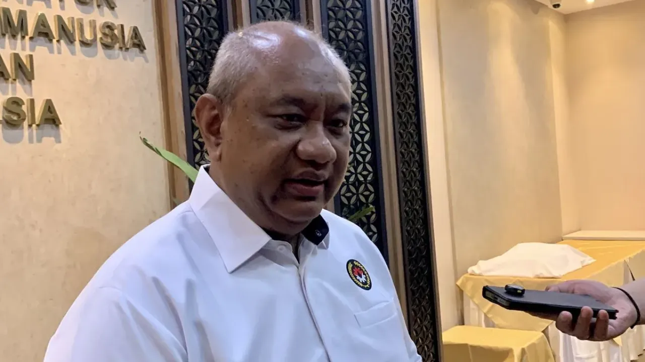 Deputi Bidang Koordinasi Penanggulangan Bencana dan Konflik Sosial Kemenko PMK Lilik Kurniawan saat ditemui di Kantor Kemenko PMK, Jakarta Pusat, Senin (22/9/2025).