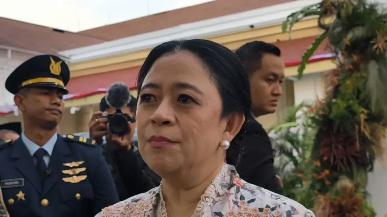 Ketua DPP PDIP Puan Maharani di Kompleks Istana Kepresidenan, Jakarta, Minggu (17/8/2025).