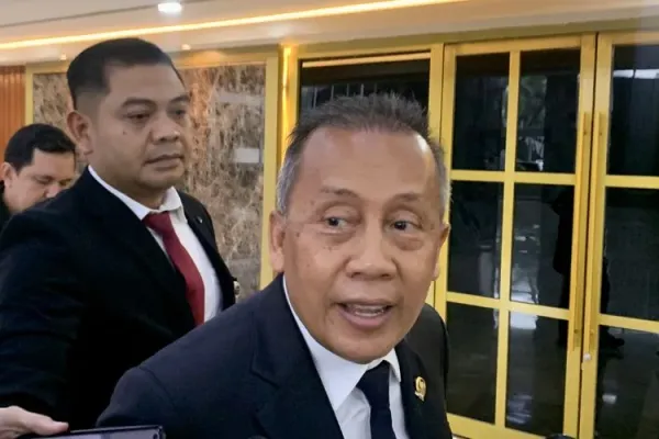 Wakil Ketua Umum Partai Nasdem Saan Mustopa saat ditemui di Kompleks Senayan, Jakarta Pusat, Selasa (23/9/2025).
