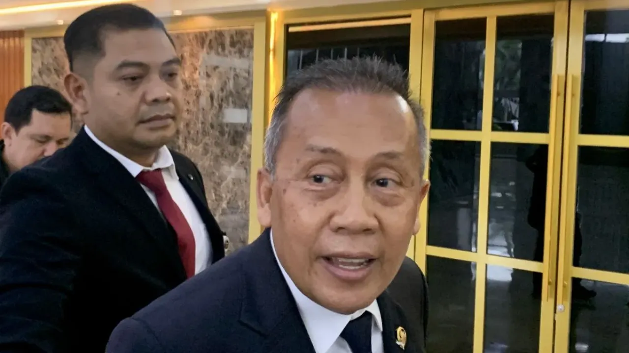 Wakil Ketua Umum Partai Nasdem Saan Mustopa saat ditemui di Kompleks Senayan, Jakarta Pusat, Selasa (23/9/2025).
