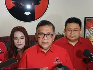 Sekjen PDI-P Hasto Kristiyanto saat ditemui di Sekolah Partai PDI-P, Rabu (24/9/2025).
