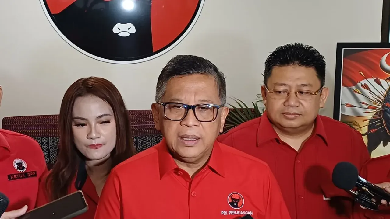 Sekjen PDI-P Hasto Kristiyanto saat ditemui di Sekolah Partai PDI-P, Rabu (24/9/2025).