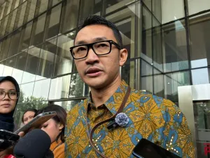 Juru Bicara KPK Budi Prasetyo di Gedung Merah Putih, Jakarta, Jumat (1/8/2025).