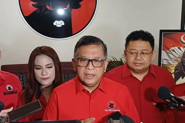 Sekjen PDI-P Hasto Kristiyanto saat ditemui di Sekolah Partai PDI-P, Rabu (24/9/2025).