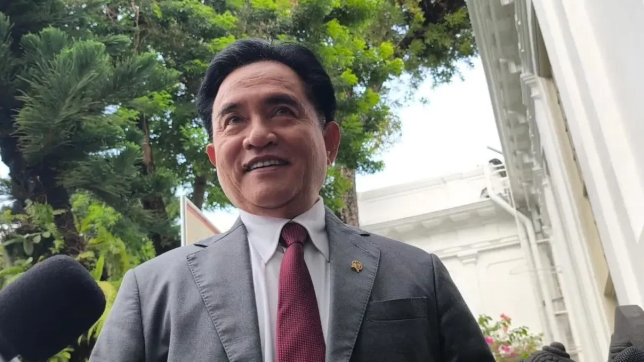 Menteri Koordinator Bidang Hukum, HAM, Imigrasi, dan Pemasyarakatan Yusril Ihza Mahendra di Istana Kepresidenan, Jakarta, Rabu (17/9/2025).