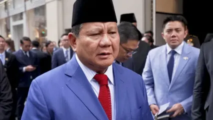 Presiden RI Prabowo Subianto saat berada di New York, Amerika Serikat, Rabu (24/9/2025). 