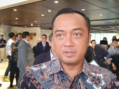 Menteri Sekretaris Negara (Mensesneg) Prasetyo Hadi saat ditemui di Gedung DPR RI, Selasa (23/9/2025).