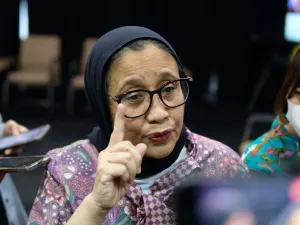 Wakil Kepala BGN Nanik S Deyang saat ditemui di Gedung BGN, Jakarta Pusat, Jumat (26/9/2025). 