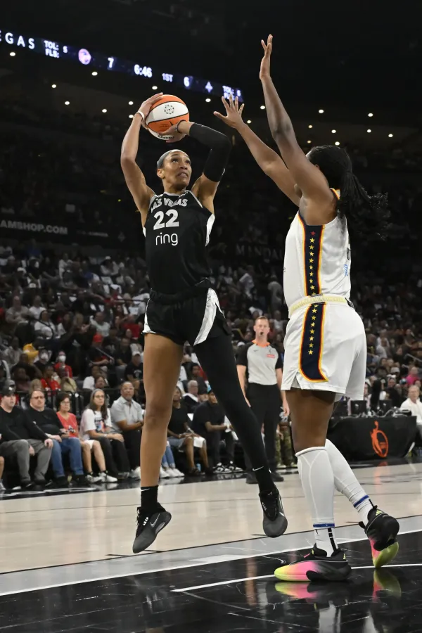 A’ja Wilson was in MVP form as the Aces defeated the Fever in Game 2.