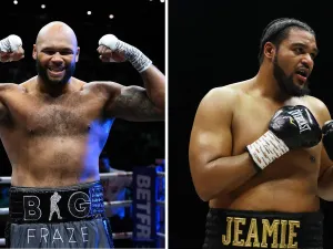A side-by-side image of Frazer Clarke and Jeamie TKV 