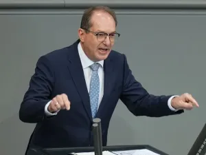 Alexander Dobrindt,German Minister of the Interior, speaks during the budget week at the German Bundestag in Berlin. Michael Kappeler/dpa