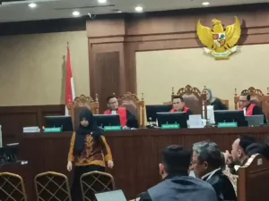 Auditor Ahli Muda BPKP Chusnul Khotimah saat sidang kasus importasi gula di Pengadilan Tipikor pada Pengadilan Negeri Jakarta Pusat, Jumat (26/9/2025).