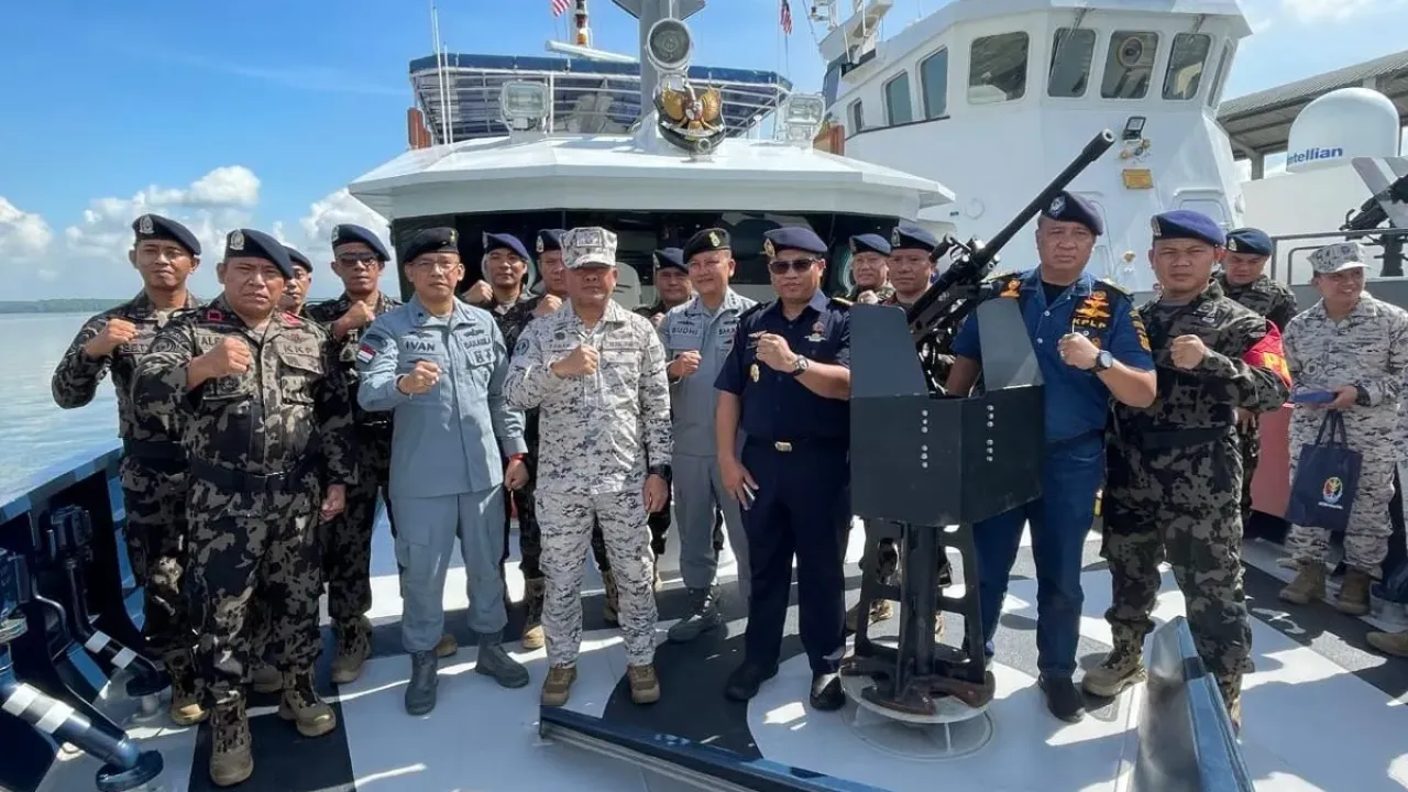Badan Keamanan Laut (Bakamla) RI tutup pelaksanaan Patroli Terkoordinasi (Patkor) Optima Malindo ke-32 tahun 2025 di Johor Bahru, Malaysia, Rabu (24/9/2025).