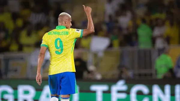 Brazil's Richarlison giving a thumbs up