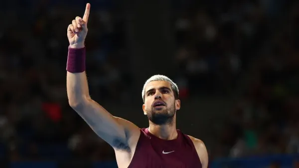 Carlos Alcaraz has reached the Japan Open final in Tokyo. - Issei Kato/Reuters