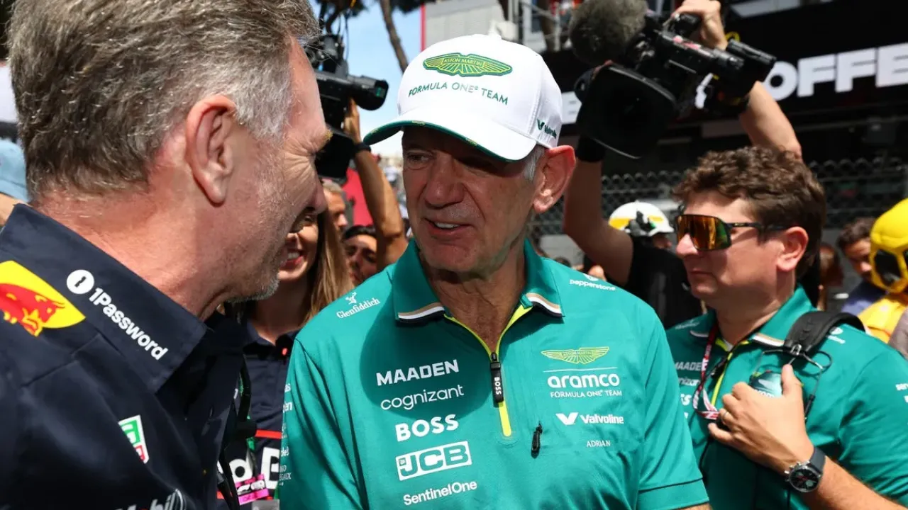 Christian Horner could reunite with Adrian Newey (right) at Aston Martin (Getty Images)