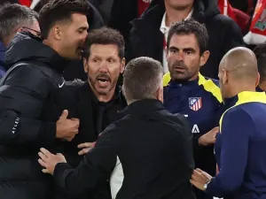 Diego Simeone loses his cool at Anfield, UEFA opens investigation