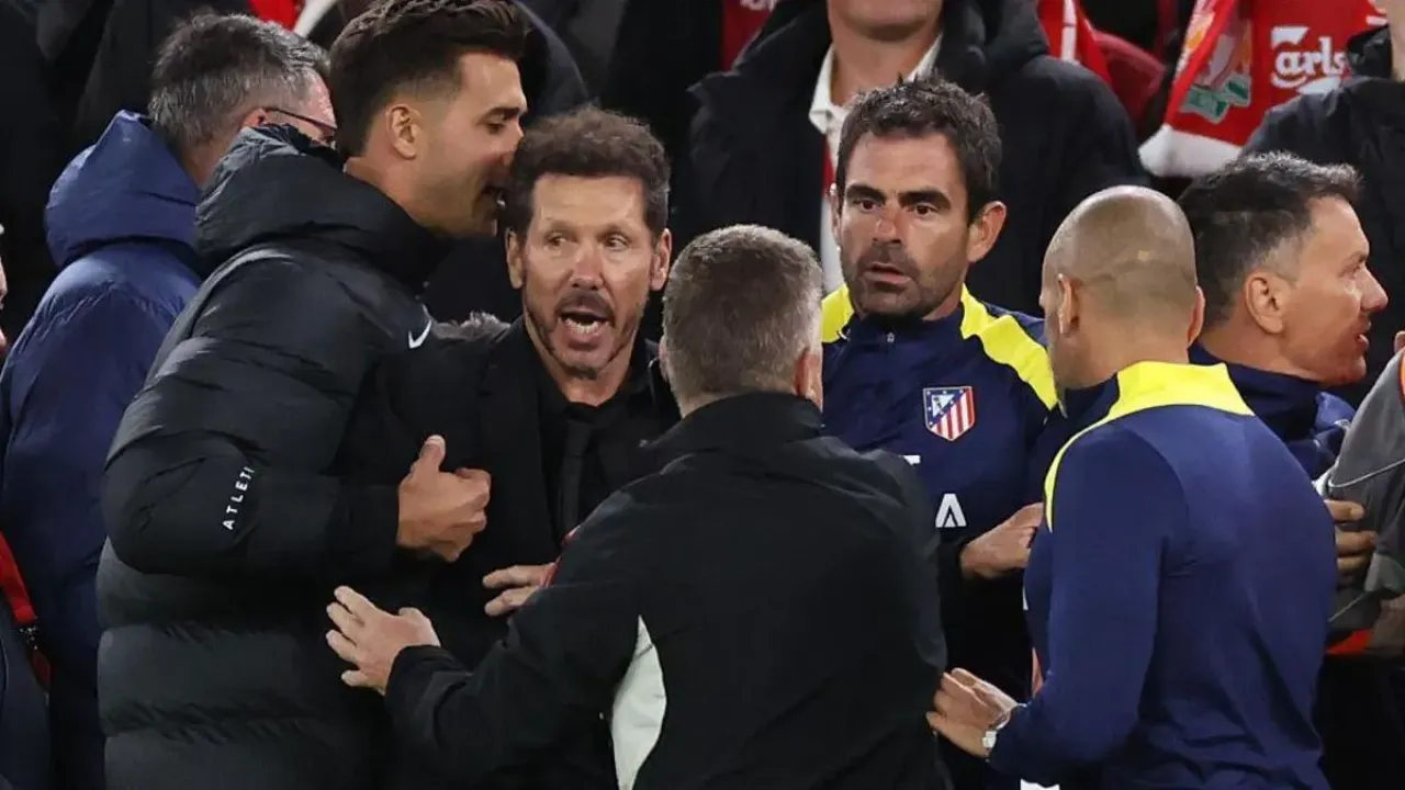 Diego Simeone loses his cool at Anfield, UEFA opens investigation