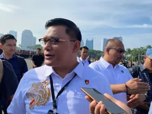 Direktur Reserse Kriminal Khusus Polda Metro Jaya Kombes Ade Safri Simanjuntak di Lapangan Silang Monas, Jakarta Pusat, Selasa (13/2/2024). 