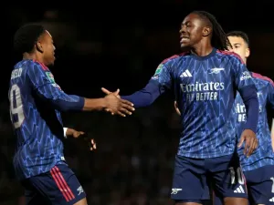 Eberechi Eze scored his first Arsenal goal against Port Vale (Darren Staples)