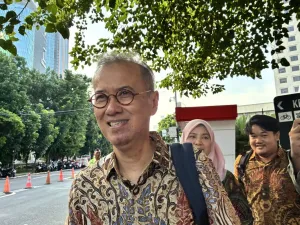 Eks Direktur Digital & Teknologi Informasi (TI) PT Bank Rakyat Indonesia (BRI) Indra Utoyo di Gedung Merah Putih, Jakarta, Selasa (23/9/2025).