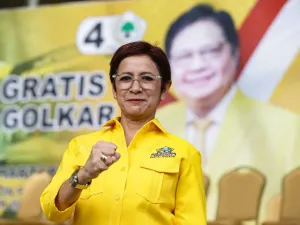 Foto stok: Wakil Ketua Umum Partai Golkar Nurul Arifin.