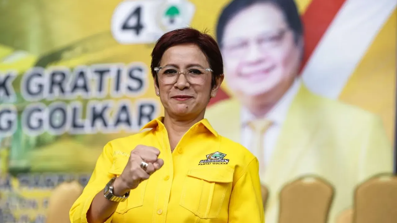 Foto stok: Wakil Ketua Umum Partai Golkar Nurul Arifin.