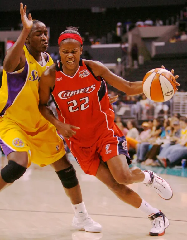 Houston Comets guard Sheryl Swoopes won MVP in 2000, 2002 and 2005.