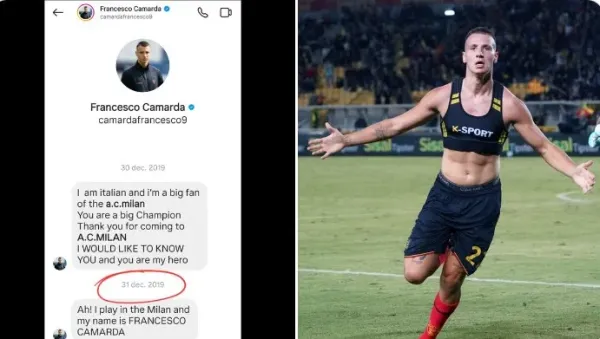 Ibrahimovic shows Camarda Instagram messages: ‘Now everybody knows your name’
