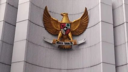 Ilustrasi logo dan tema Hari Lahir Pancasila 2025.