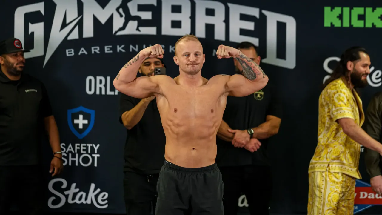 Jesse Ronson Gamebred Bareknuckle MMA weigh-ins