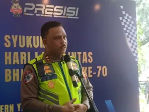 Kakorlantas Porli Irjen Pol Agus Suryonugroho saat ditemui di Sekolah Tinggi Ilmu Kepolisian (STIK), Jakarta, Senin (22/9/2025).