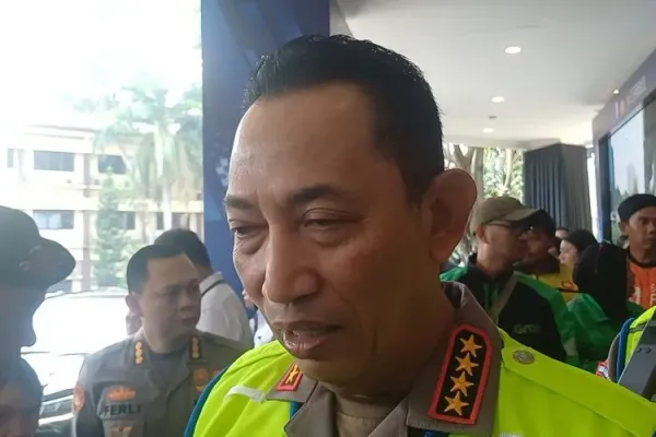 Kapolri Jenderal Listyo Sigit Prabowo saat ditemui di Kompleks Sekolah Tinggi Ilmu Kepolisian (STIK), Jakarta, Senin (22/9/2025).