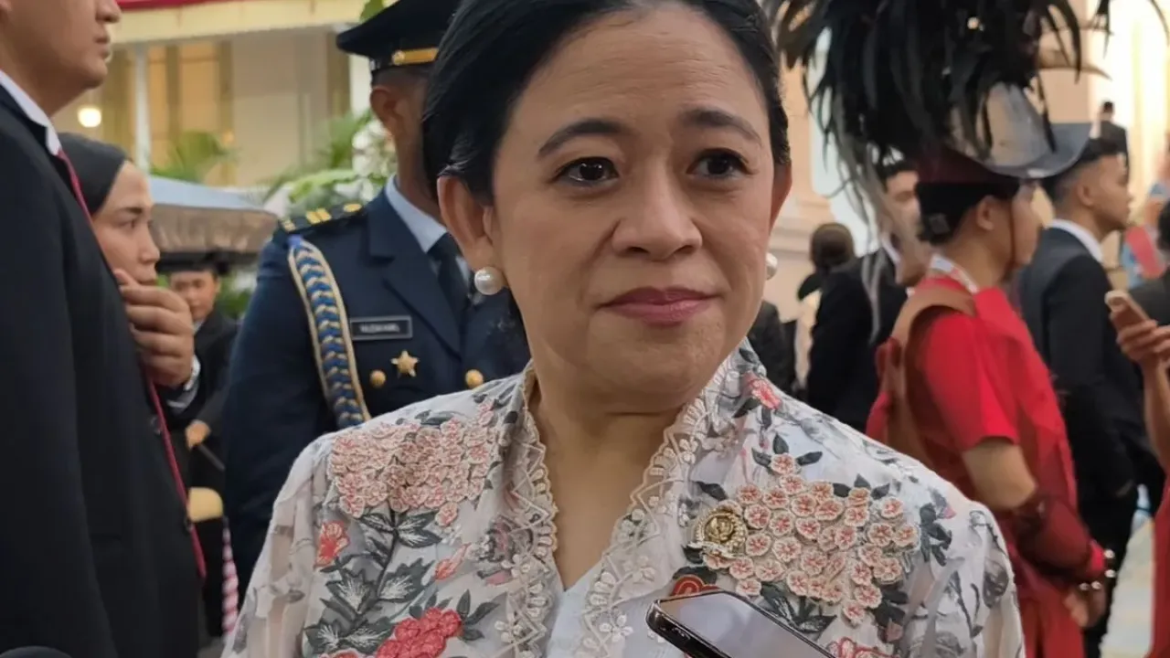 Ketua DPR RI Puan Maharani di Istana, Jakarta, Minggu (17/8/2025).