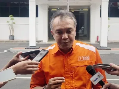Ketua Tim Khusus Pemenangan Partai Buruh, Said Salahudin ditemui di kantor KPU RI, Menteng, Jakarta Pusat, Rabu (3/8/2022). 