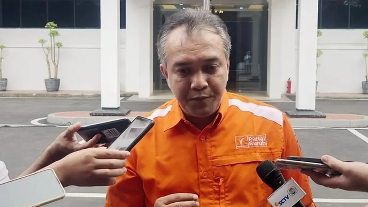 Ketua Tim Khusus Pemenangan Partai Buruh, Said Salahudin ditemui di kantor KPU RI, Menteng, Jakarta Pusat, Rabu (3/8/2022). 
