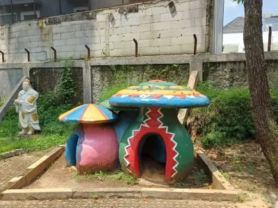 Lokasi syuting sinetron Tuyul dan Mbak Yul saat ini yang terletak Taman Wiladatika, Cibubur, Depok, Jawa Barat, Minggu (28/9/2025). 
