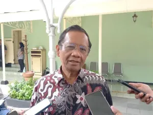 Mahfud MD saat ditemui di Kantor Gubernur DIY, Kompleks Kepatihan, Kota Yogyakarta, Kamis (4/9/2025)