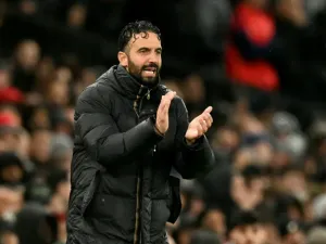 Manchester United manager Ruben Amorim is aiming for back-to-back Premier League wins for the first time under his leadership (Oli SCARFF)