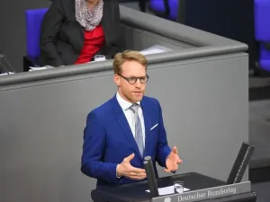 Marc Henrichmann of the Christian Democratic Union (CDU) speaks during the 151st session of the German Bundestag. Sonja Wurtscheid/dpa