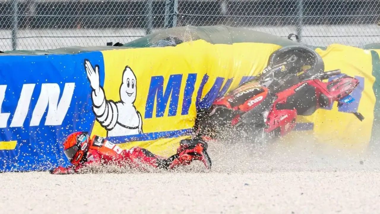 Marc Marquez, Ducati Team crash