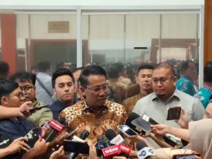 Menteri Hukum (Menkum) Supratman Andi Agtas di Kompleks Parlemen, Jakarta, Jumat (26/9/2025).