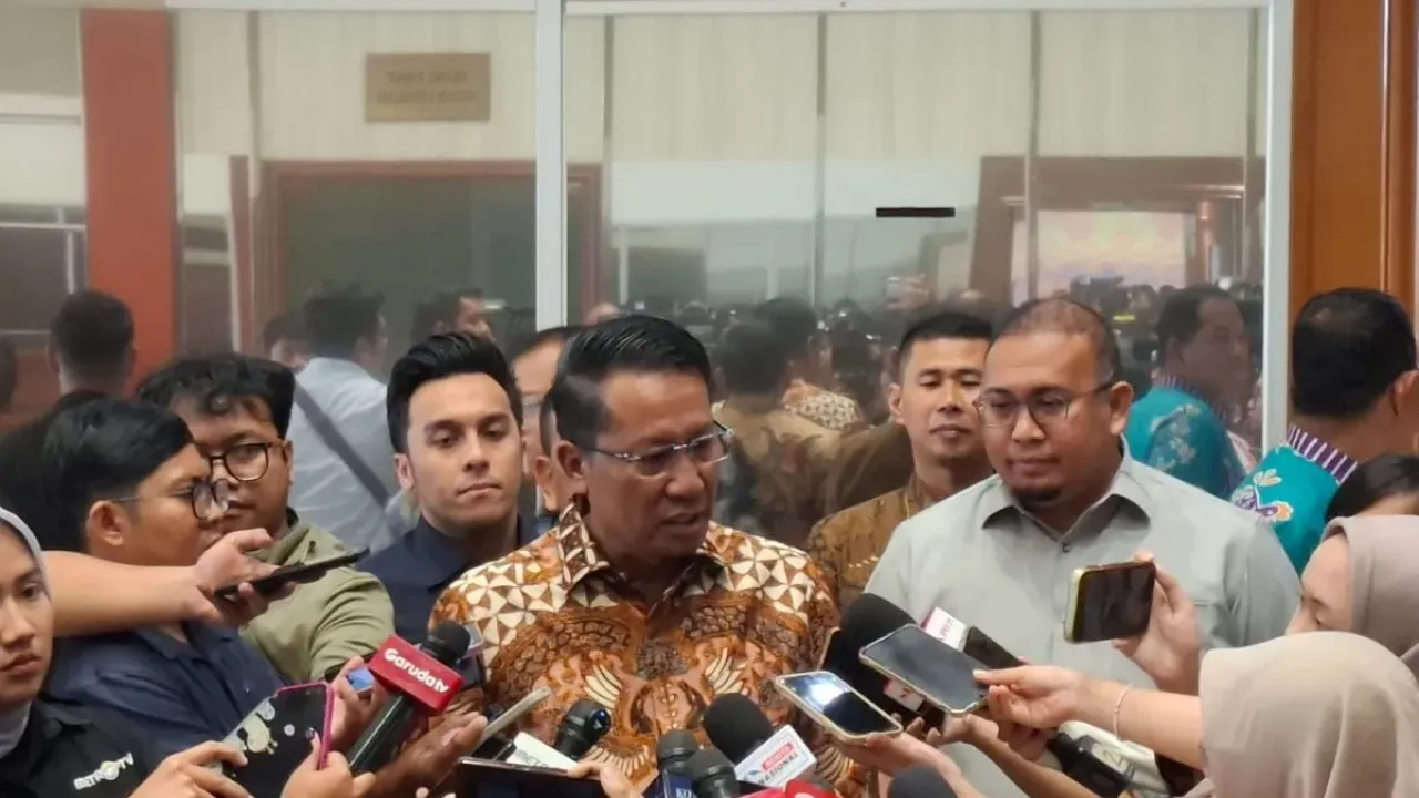 Menteri Hukum (Menkum) Supratman Andi Agtas di Kompleks Parlemen, Jakarta, Jumat (26/9/2025).