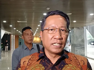 Menteri Hukum Supratman Andi Agtas saat ditemui di Kompleks Parlemen, Senayan, Jakarta (30/9/2025).