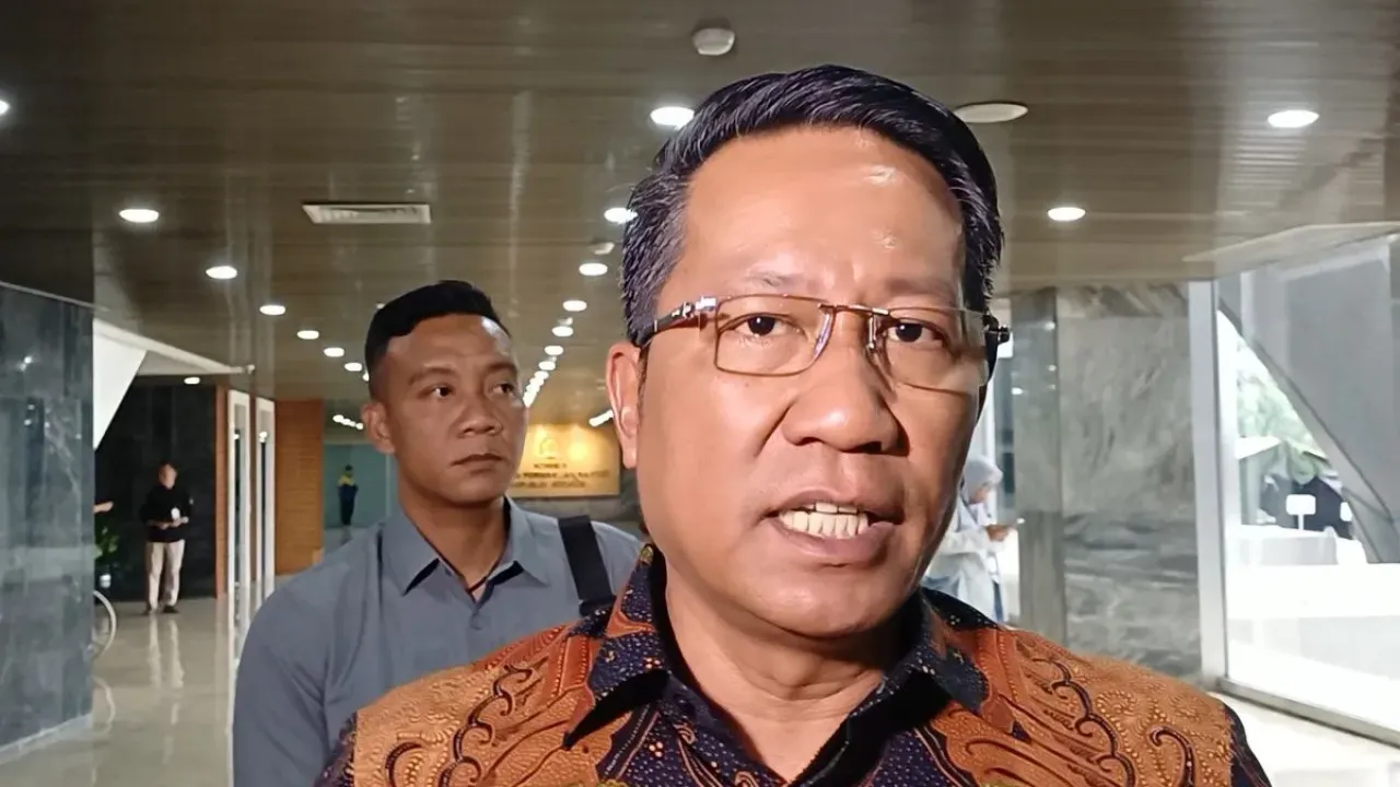 Menteri Hukum Supratman Andi Agtas saat ditemui di Kompleks Parlemen, Senayan, Jakarta (30/9/2025).