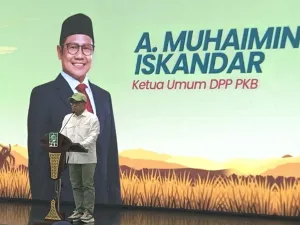 Menteri Koordinator Bidang Pemberdayaan Masyarakat (Menko PM) Muhaimin Iskandar atau Cak Imin di Kantor DPP PKB, Jakarta Pusat, Rabu (24/9/2025).