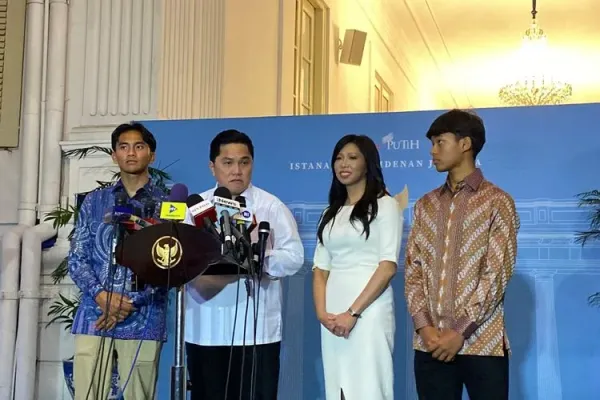 Menteri Pemuda dan Olahraga (Menpora) Erick Thohir di Istana Kepresidenan Jakarta, Selasa (30/9/2025). 