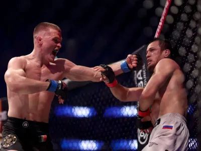 Paul Hughes and Usman Nurmagomedov put on a classic in their first fight (Getty Images)